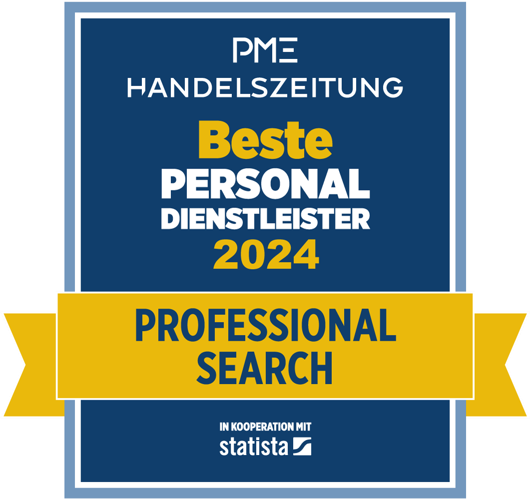 Zertifikat Beste Personaldienstleister 2023 – Professional Search